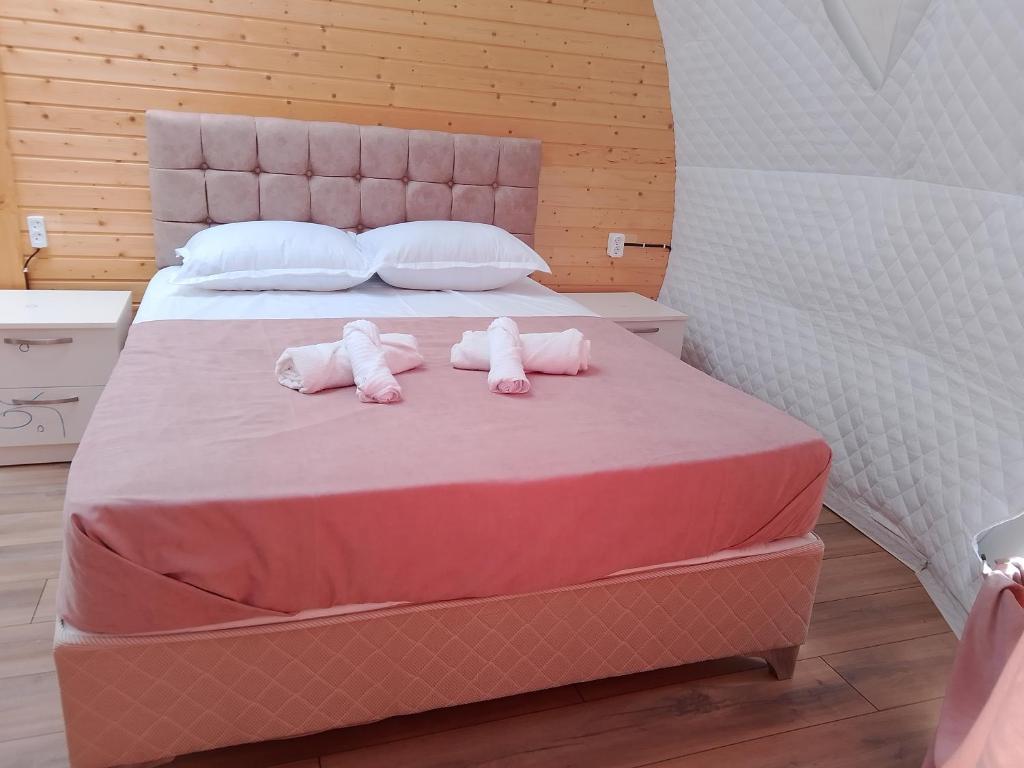 Postel nebo postele na pokoji v ubytování Glamping Machakhela 2