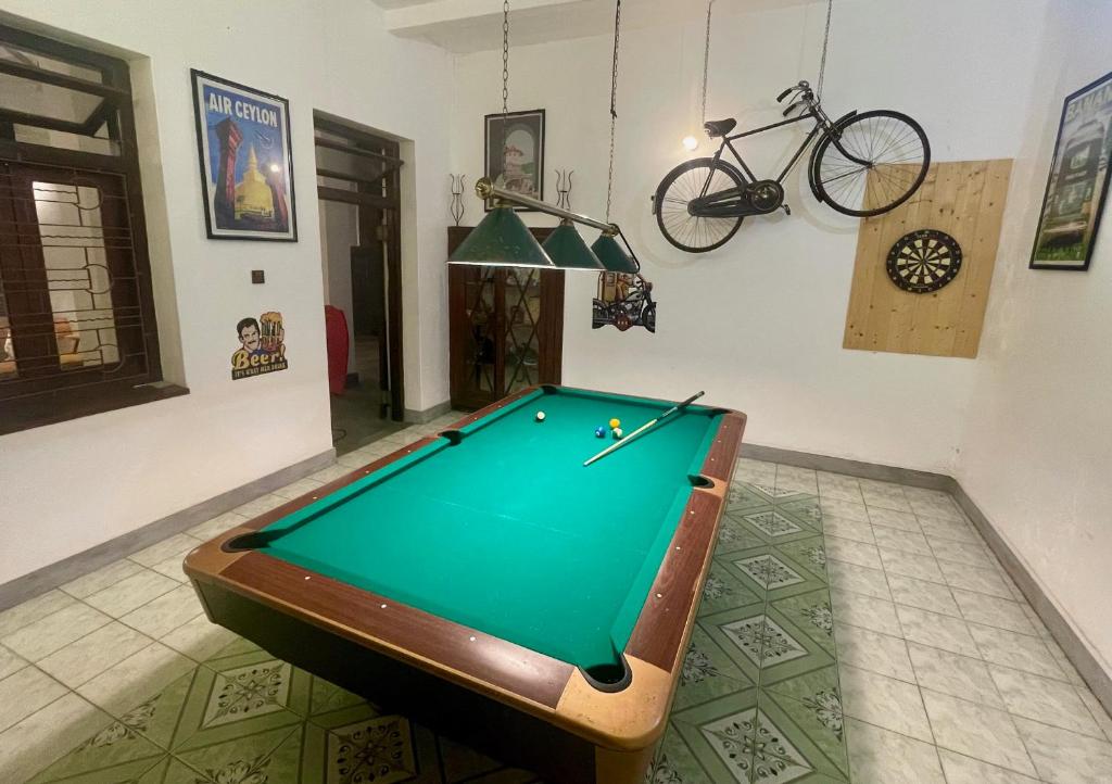 Biliár nebo kulečník v ubytování La Maison de Trinco