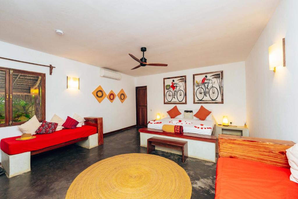 Hekaya Zanzibar - Familiekamer Met Uitzicht Op De Voorzee