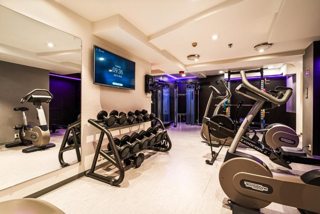Fitness centrum a/nebo fitness zařízení v ubytování Home Hotel Bryggen