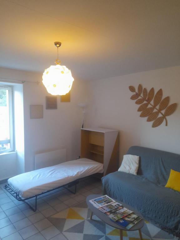 Postel nebo postele na pokoji v ubytování Vue exceptionnelle aux portes du Vercors