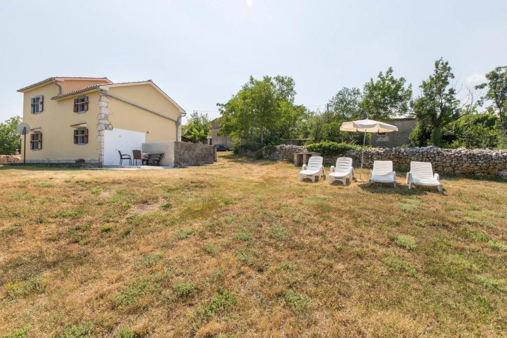 Zahrada ubytování House Justina -Labin-quiet place