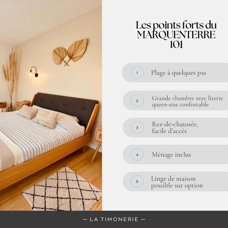 Posteľ alebo postele v izbe v ubytovaní La Timonerie - Le Marquenterre 101, accès plage à 50 mètres classé 3 étoiles