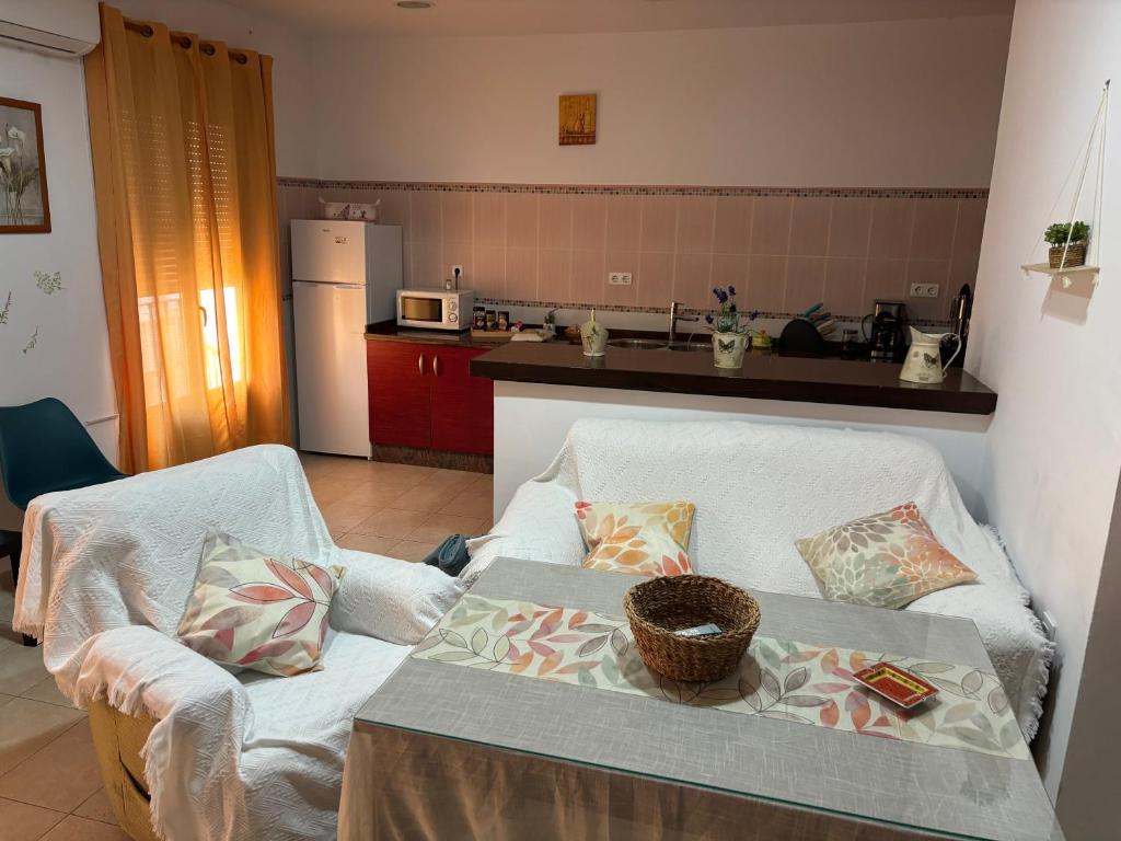 Η κουζίνα ή μικρή κουζίνα στο Apartamentos La alberca 2
