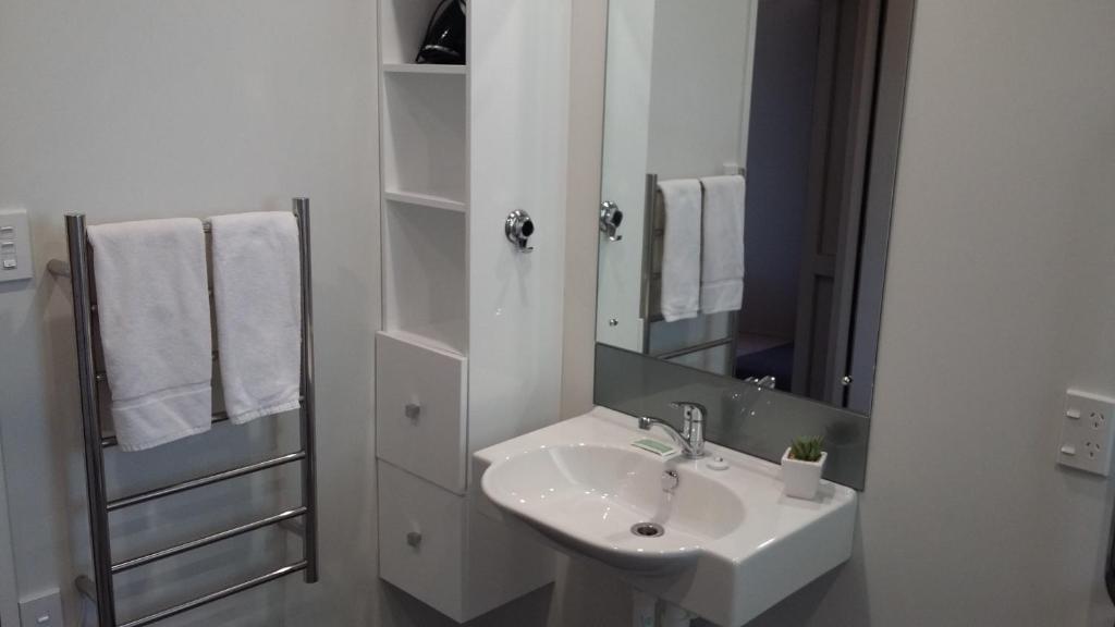 Koupelna v ubytování Serenity Motels