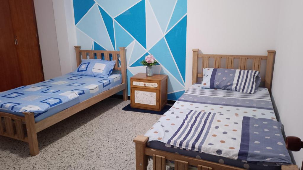 Postel nebo postele na pokoji v ubytování Confortable habitación en Prado