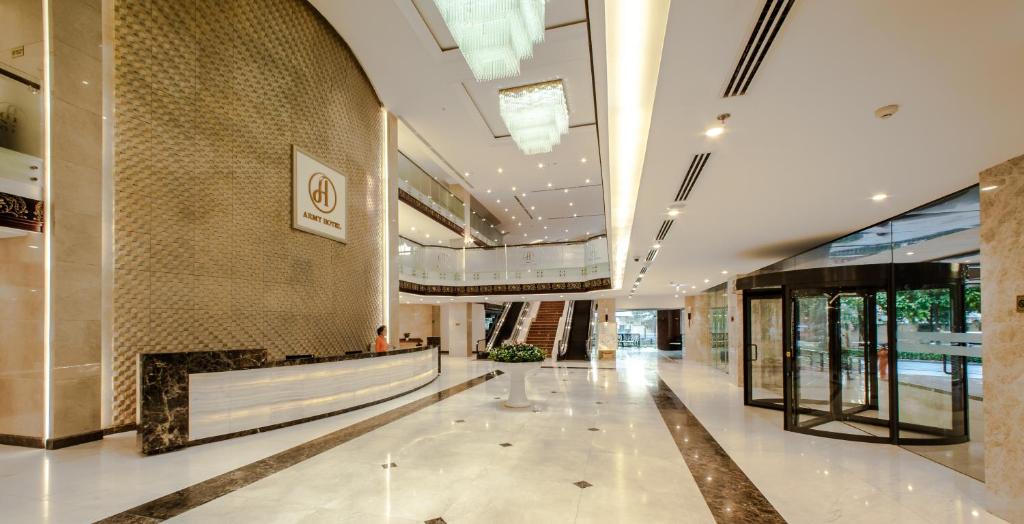 Vstupní hala nebo recepce v ubytování Army Hotel