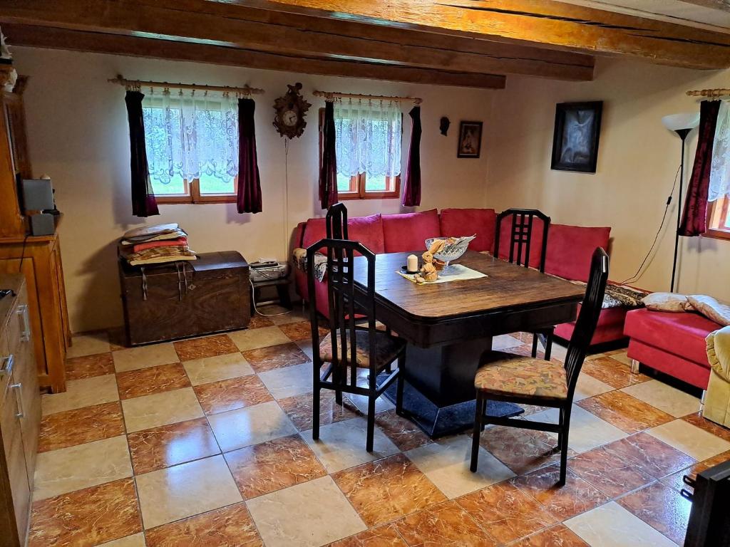 Posezení v ubytování Chata U Devíti draků