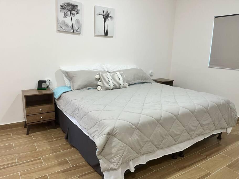 Postel nebo postele na pokoji v ubytování Private Beach side Villa - Playa San Diego