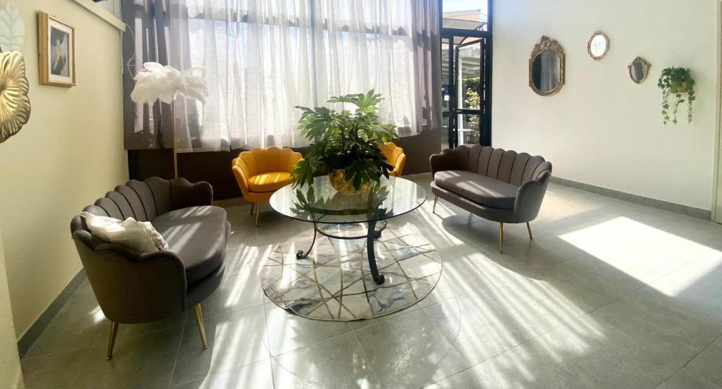 Posezení v ubytování Hotel Praja Mare
