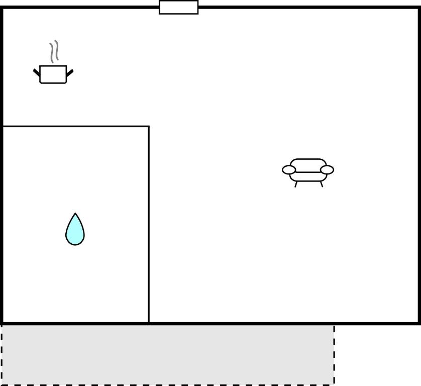 Plán poschodí v ubytovaní Hochwertige Ferienwohnung