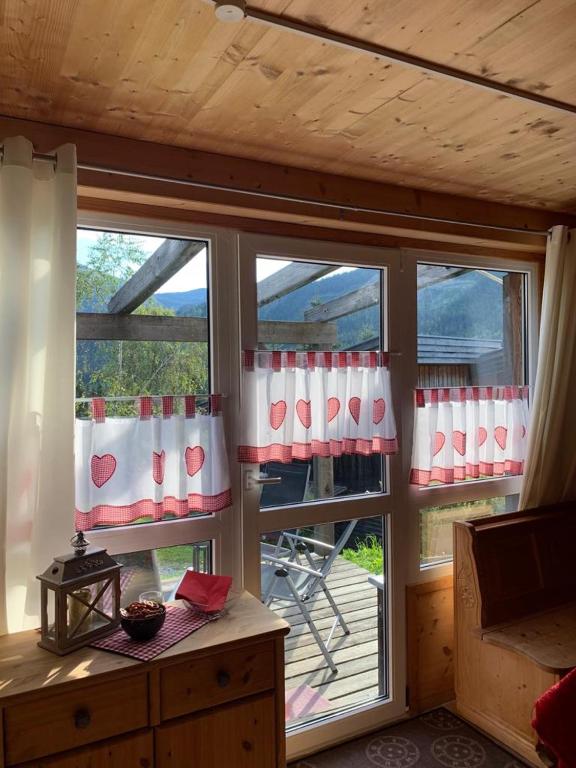 Posezení v ubytování Feriendorf Tauerngast