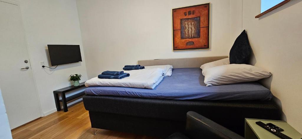Postel nebo postele na pokoji v ubytování Olsson B&B
