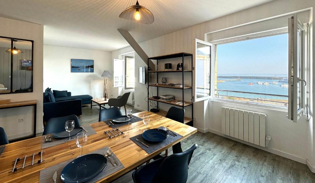 Posezení v ubytování Appartement Quiberon