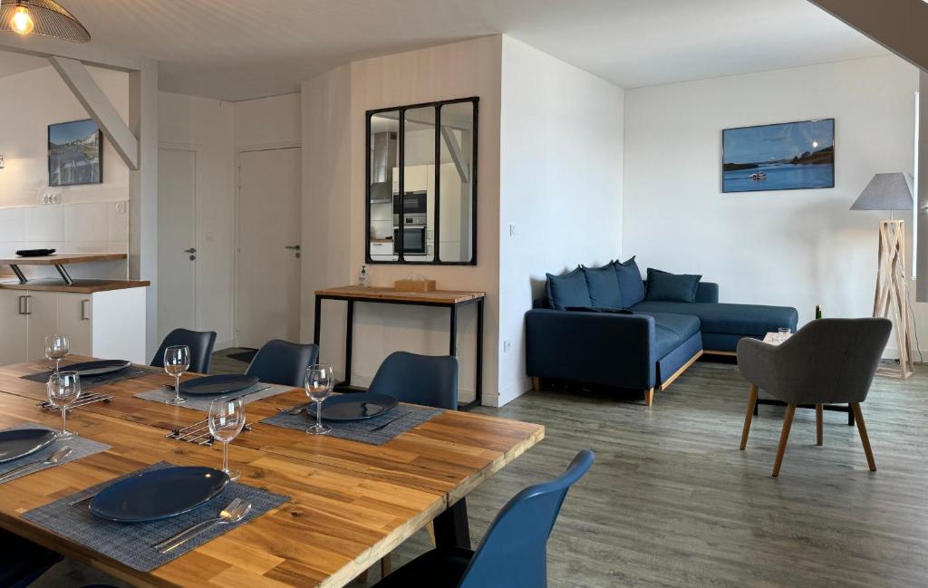 Posezení v ubytování Appartement Quiberon