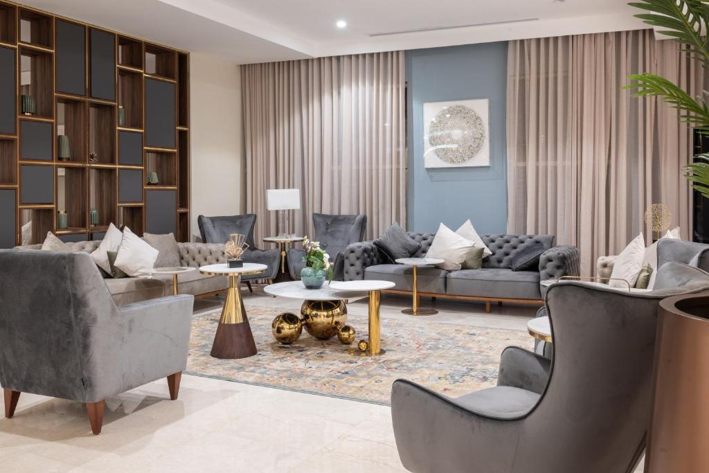 Posezení v ubytování Vender Hotel فندق فندر