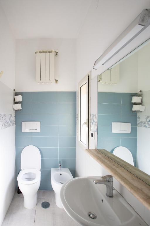 Koupelna v ubytování Hotel Tecla
