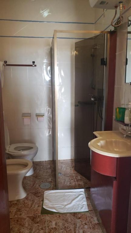 Koupelna v ubytování Residencial Cabo Verde Palace