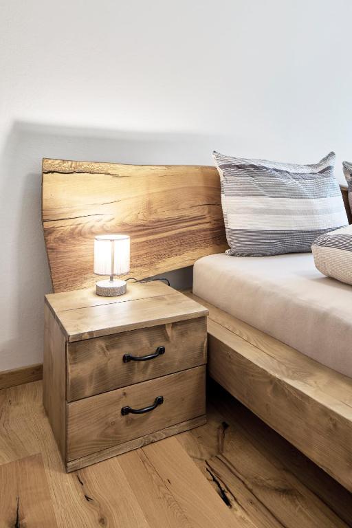 Postel nebo postele na pokoji v ubytování Große Wohnung in Schlanders