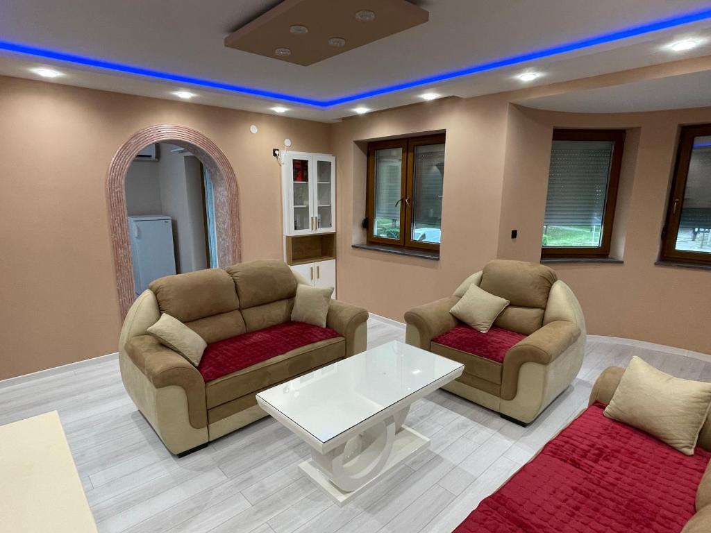 Istumisnurk majutusasutuses Apartman D&L