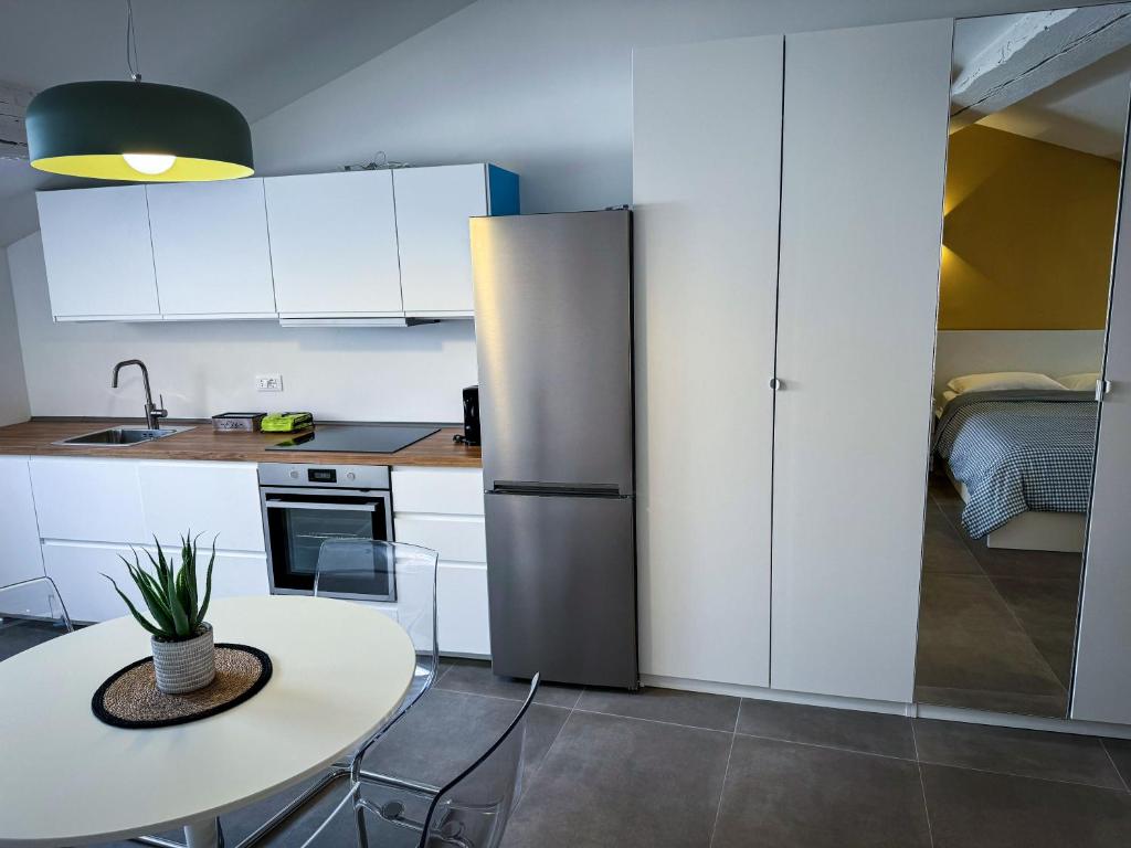 Kuchyň nebo kuchyňský kout v ubytování Residenza Gonzaga