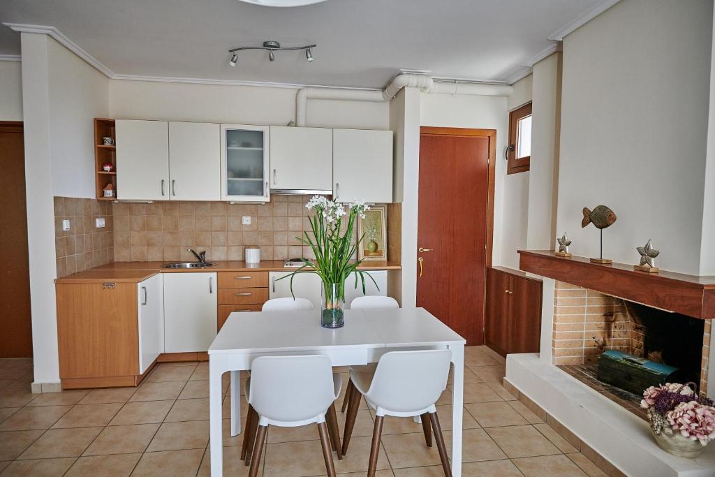 Kuchyň nebo kuchyňský kout v ubytování Luxury Apartment with Pool