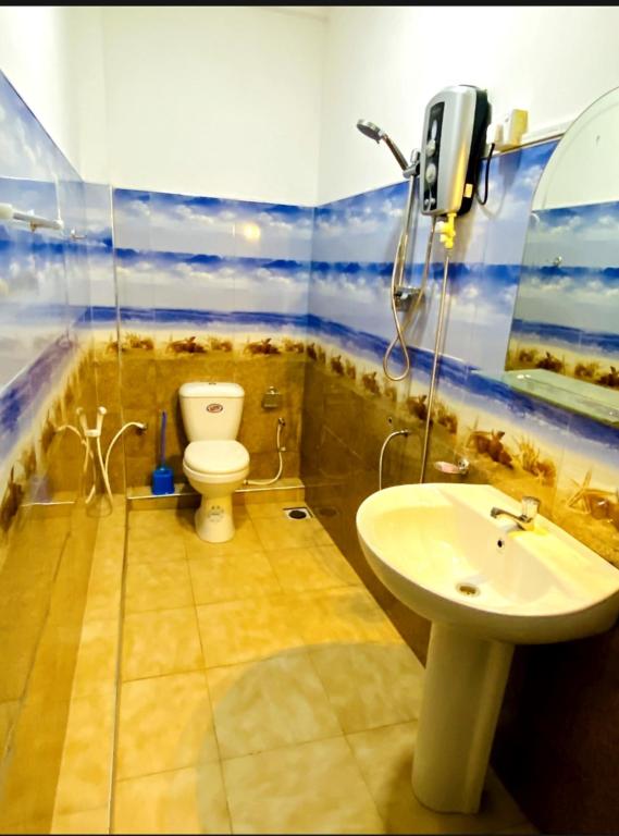 Koupelna v ubytování Ranuchanu Rockview Inn Ella
