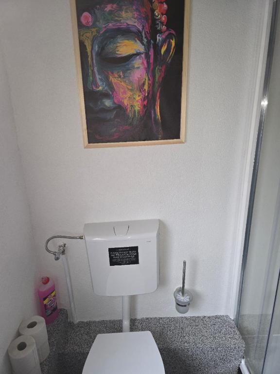 Koupelna v ubytování Zimmer mit eigenem Bad in Heidelberg