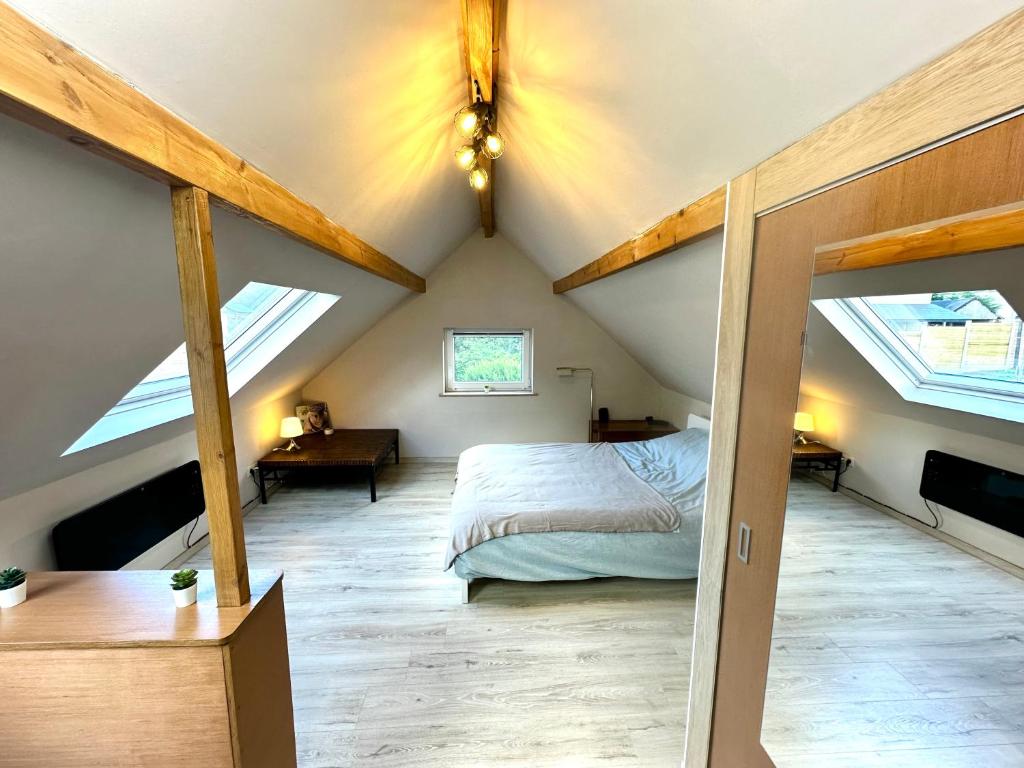 Postel nebo postele na pokoji v ubytování Sweet Home