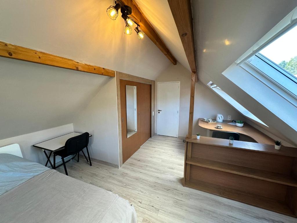 Postel nebo postele na pokoji v ubytování Sweet Home
