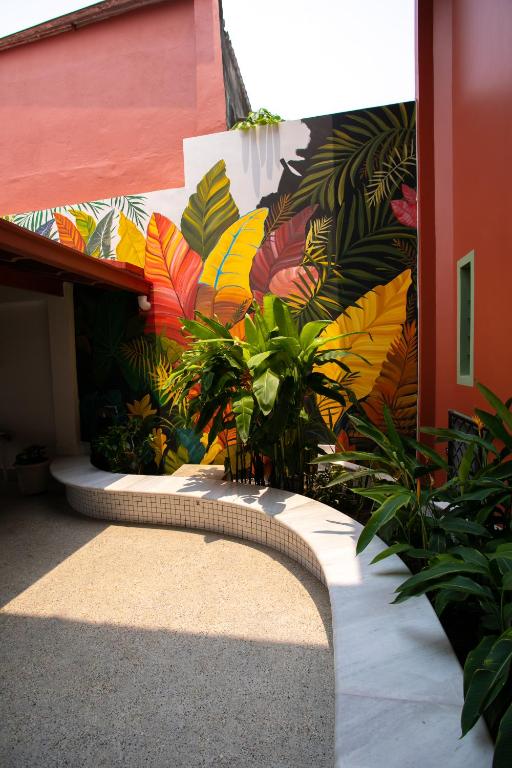 Zahrada ubytování NaCasa Hostel