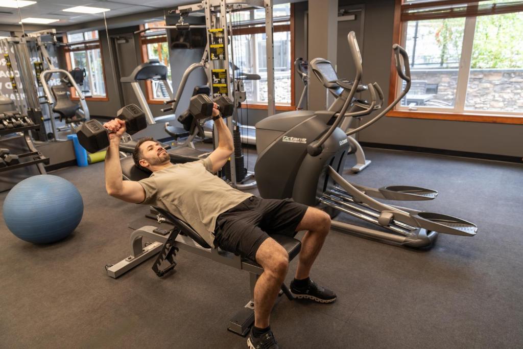 Fitness centrum a/nebo fitness zařízení v ubytování Blackstone Mountain Lodge by CLIQUE