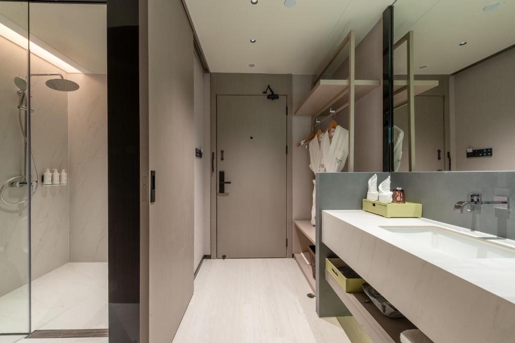 Koupelna v ubytování ONESS Executive Hotel Guangzhou Huangpu Luogang