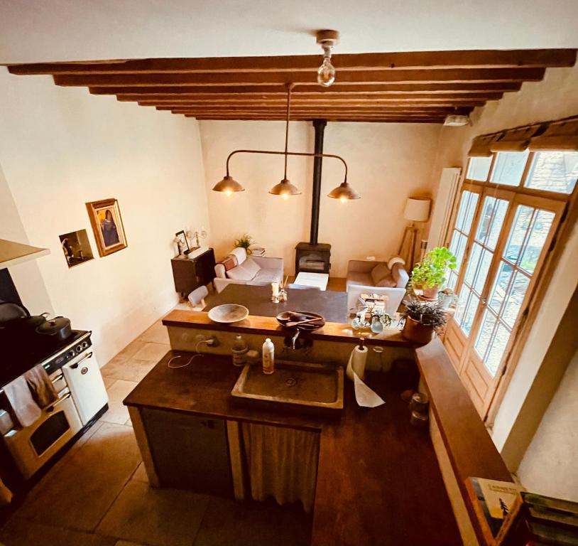 Area soggiorno di Maison de Vignerons La Grange