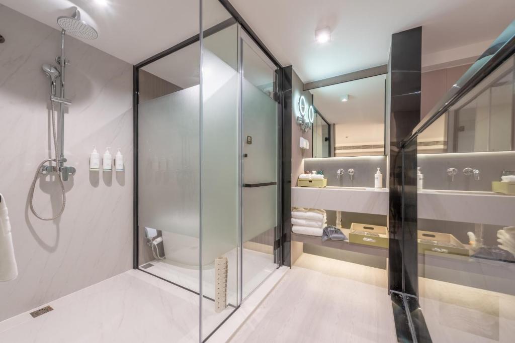 Koupelna v ubytování ONESS Executive Hotel Guangzhou Huangpu Luogang
