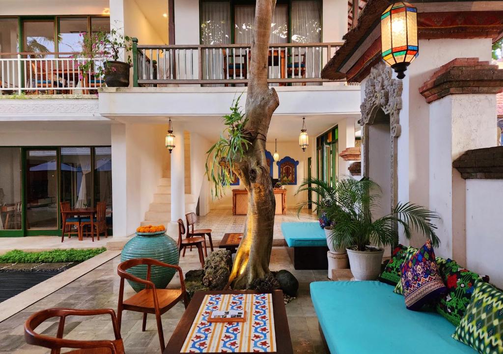 Balkón nebo terasa v ubytování Sabana Ubud