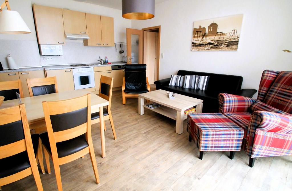 Kuchyň nebo kuchyňský kout v ubytování Haus Nordmeer