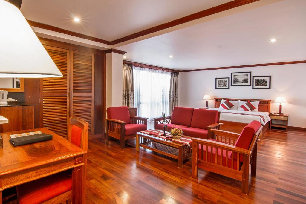 Posezení v ubytování Cheathata CTS Hotel Siem Reap