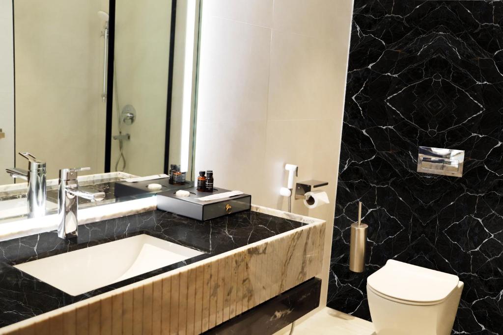 Koupelna v ubytování Ramadi Hotel