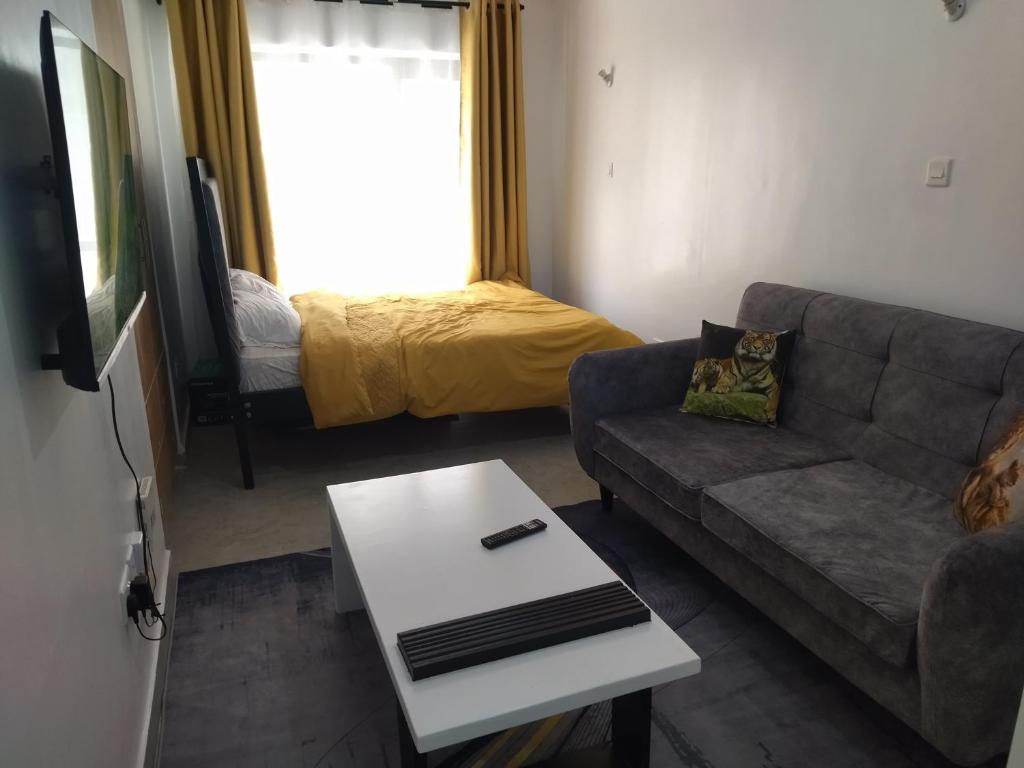 Posezení v ubytování Tsavo Studio Fedha