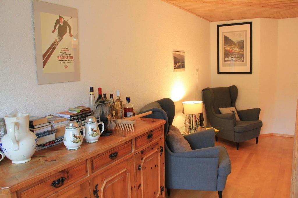 Posezení v ubytování Apartments Gamsfeld