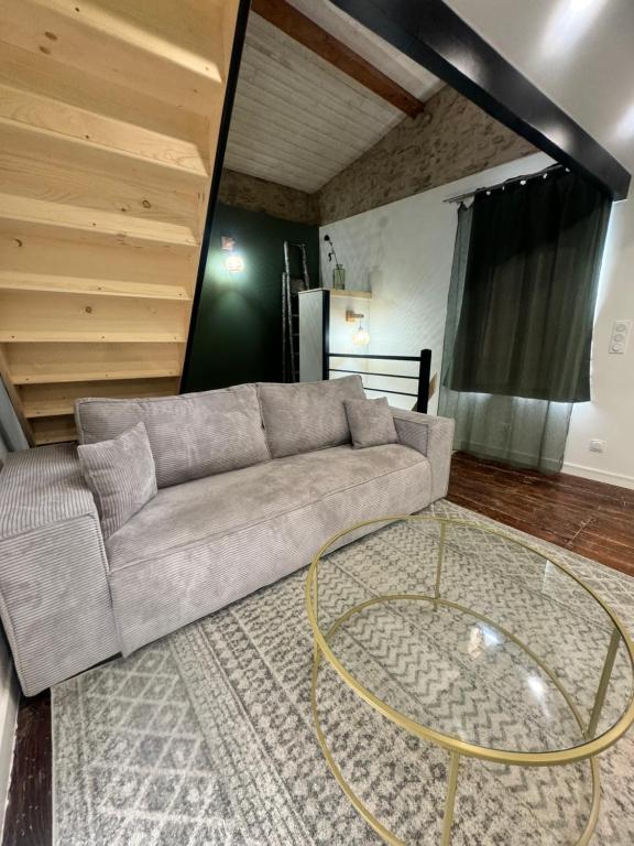 Posezení v ubytování La Maisonnette