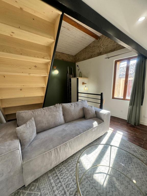 Posezení v ubytování La Maisonnette