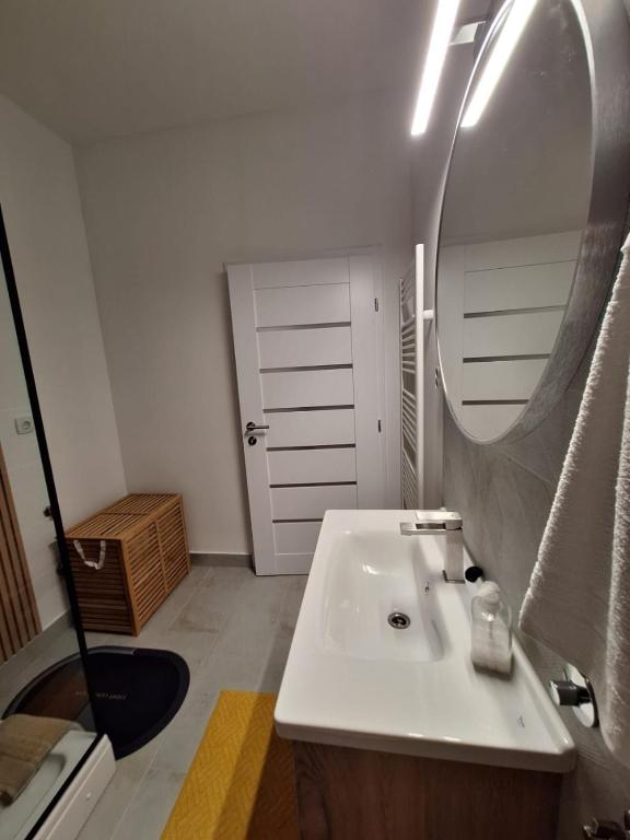 Koupelna v ubytování Apartmani Terra