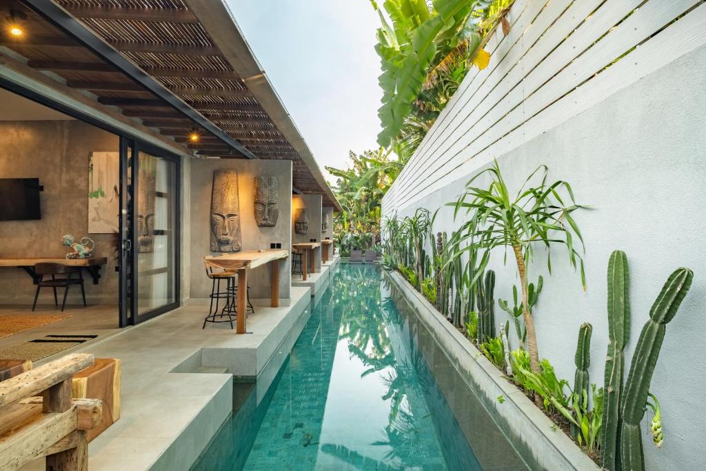 Bazén v ubytování Ubud Lila Concept nebo v jeho okolí
