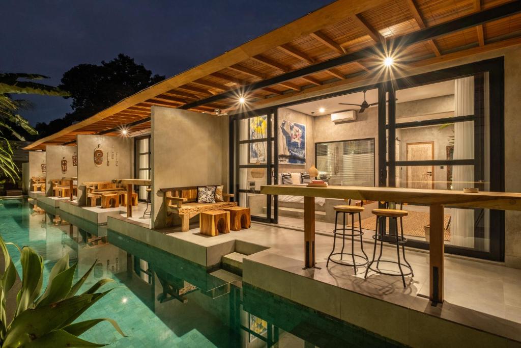 Bazén v ubytování Ubud Lila Concept nebo v jeho okolí