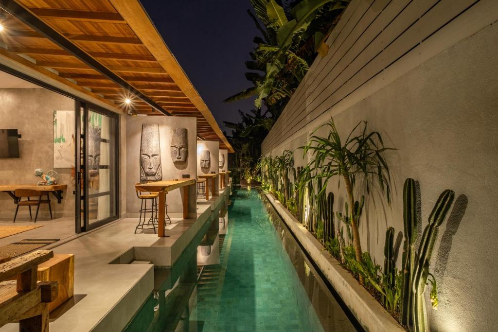 Bazén v ubytování Ubud Lila Concept nebo v jeho okolí