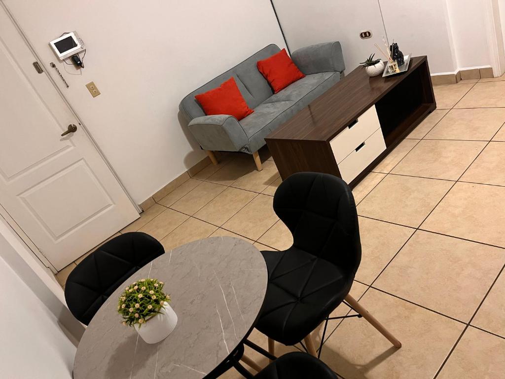 Posezení v ubytování Apartamentos Trebol