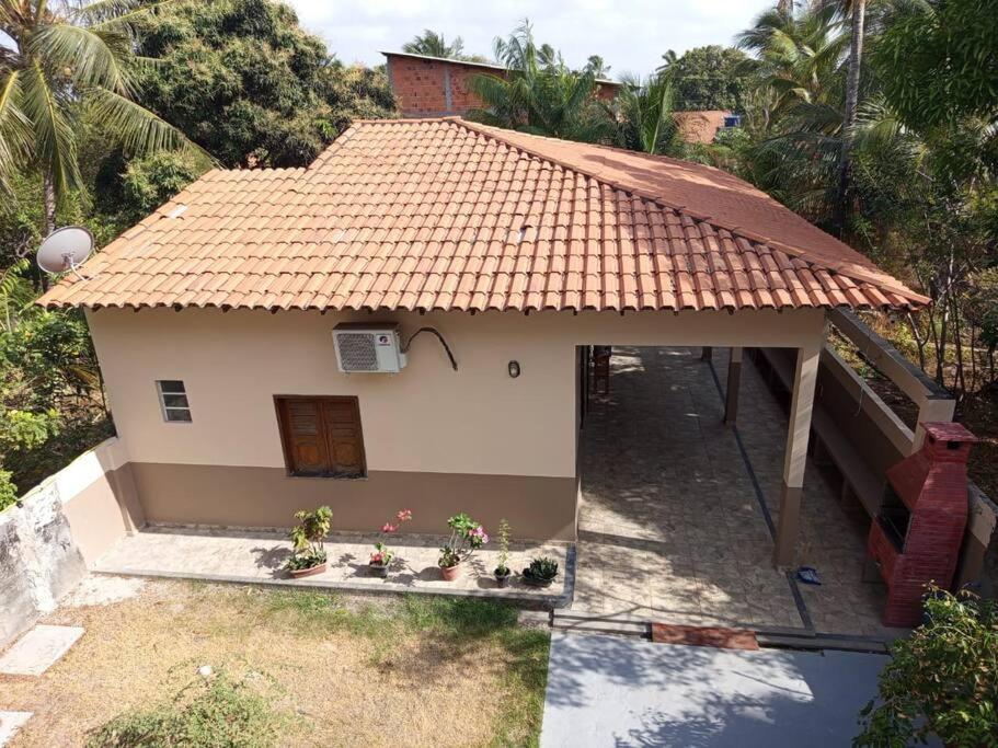 Bygningen som feriehuset ligger i