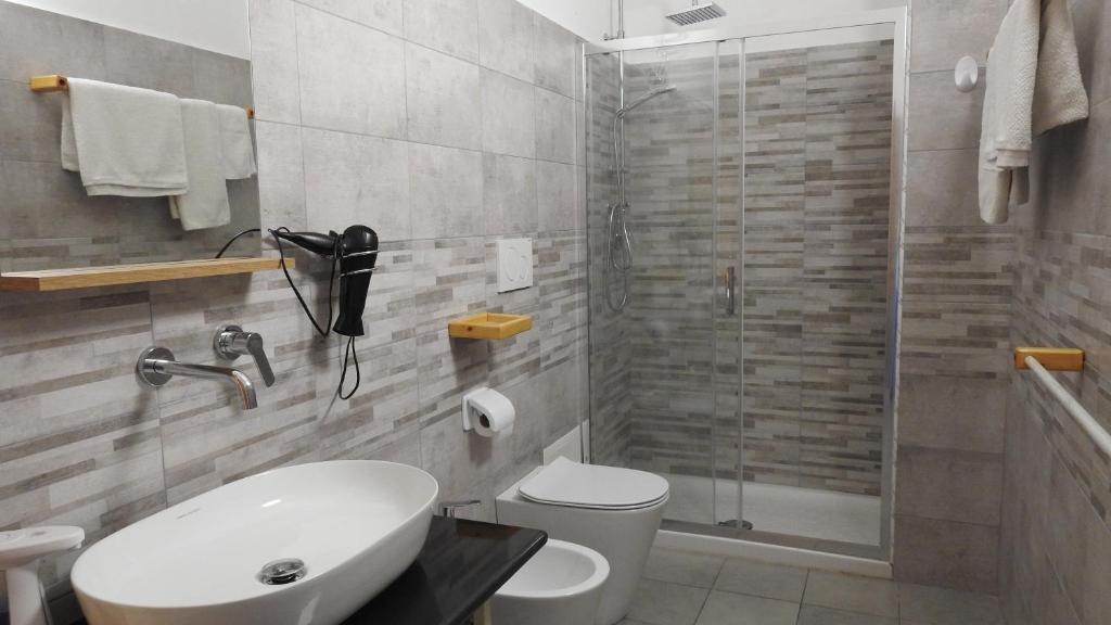 Koupelna v ubytování Il cappello sulle 23! Camere in affitto breve